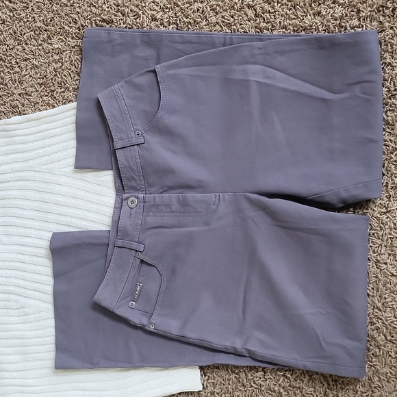 St. John Sport Pants Gray Casual Boyfriend Fit Slacks Women's 6 - Picture 2 of 7